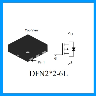 N溝道 DFN2X2-6封裝 MOS管